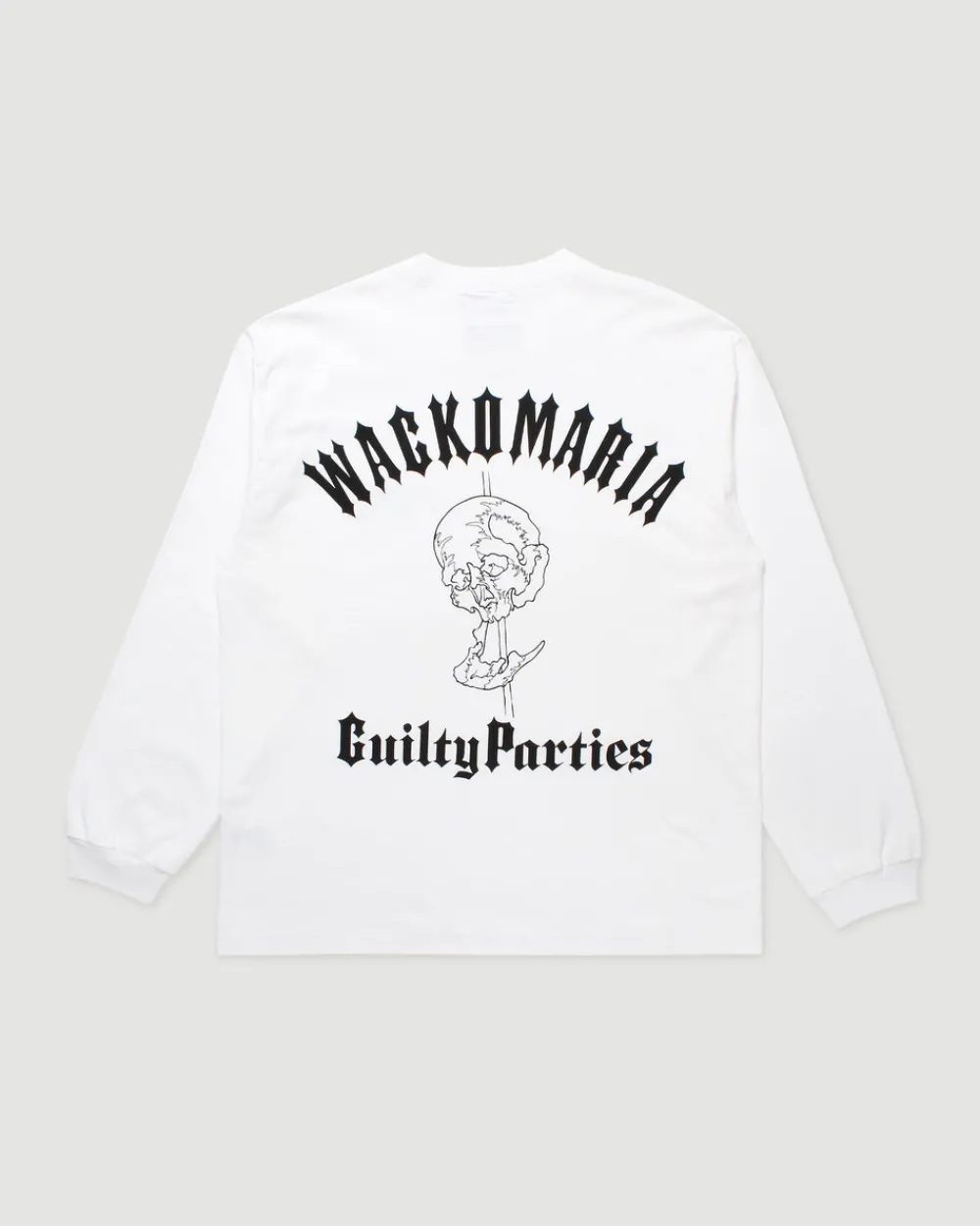 Wacko Maria 56 Tattoo Studio Washed Heavy Weight Long Sleeve White New