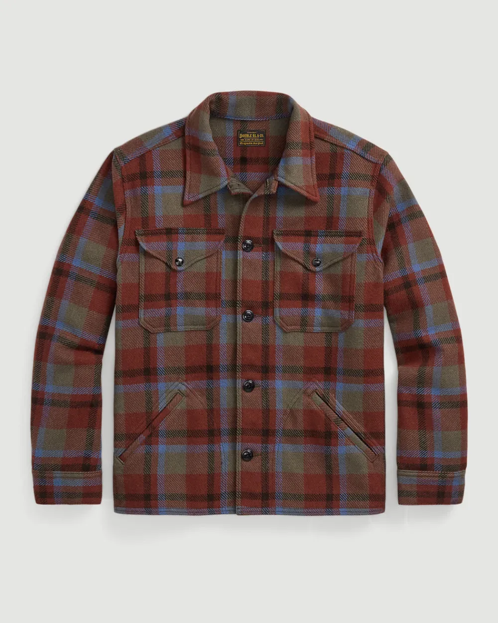 RRL Ace Cruiser Shirt Jacket Maroon Plaid Ltd. Edit. Best