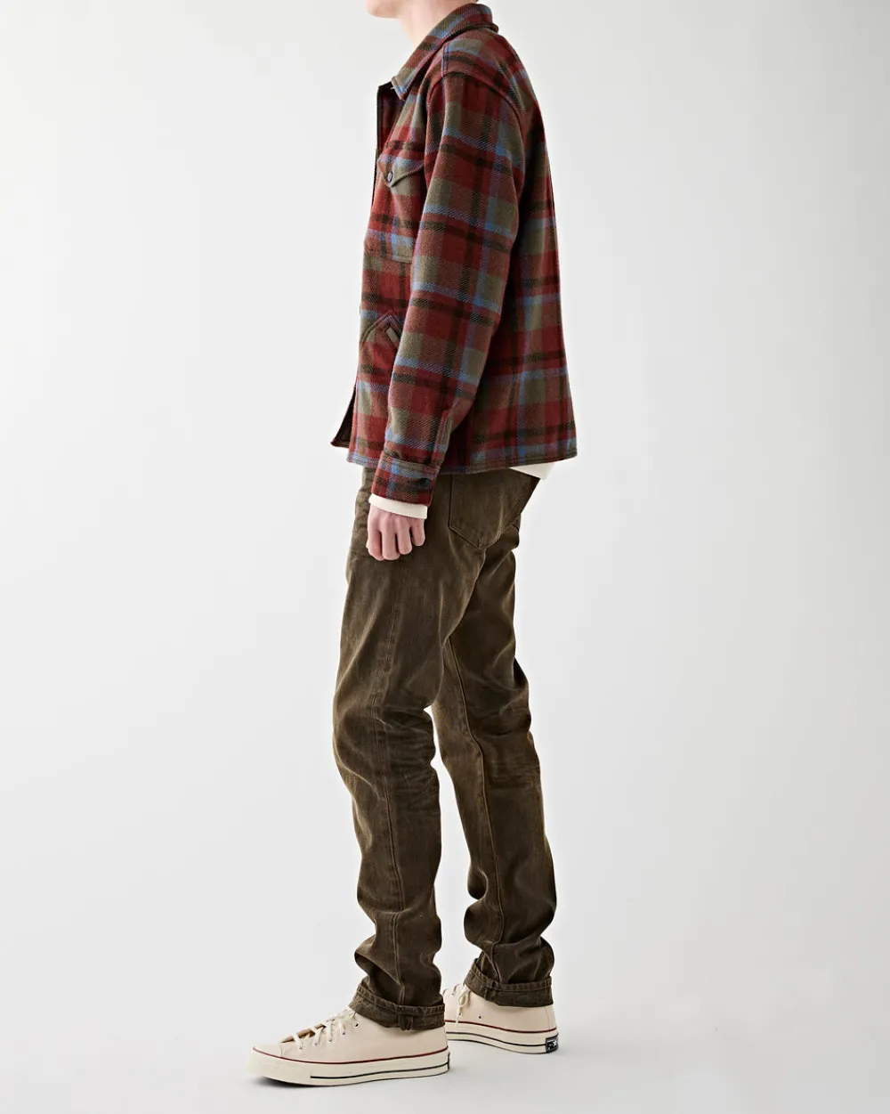 RRL Ace Cruiser Shirt Jacket Maroon Plaid Ltd. Edit. Best