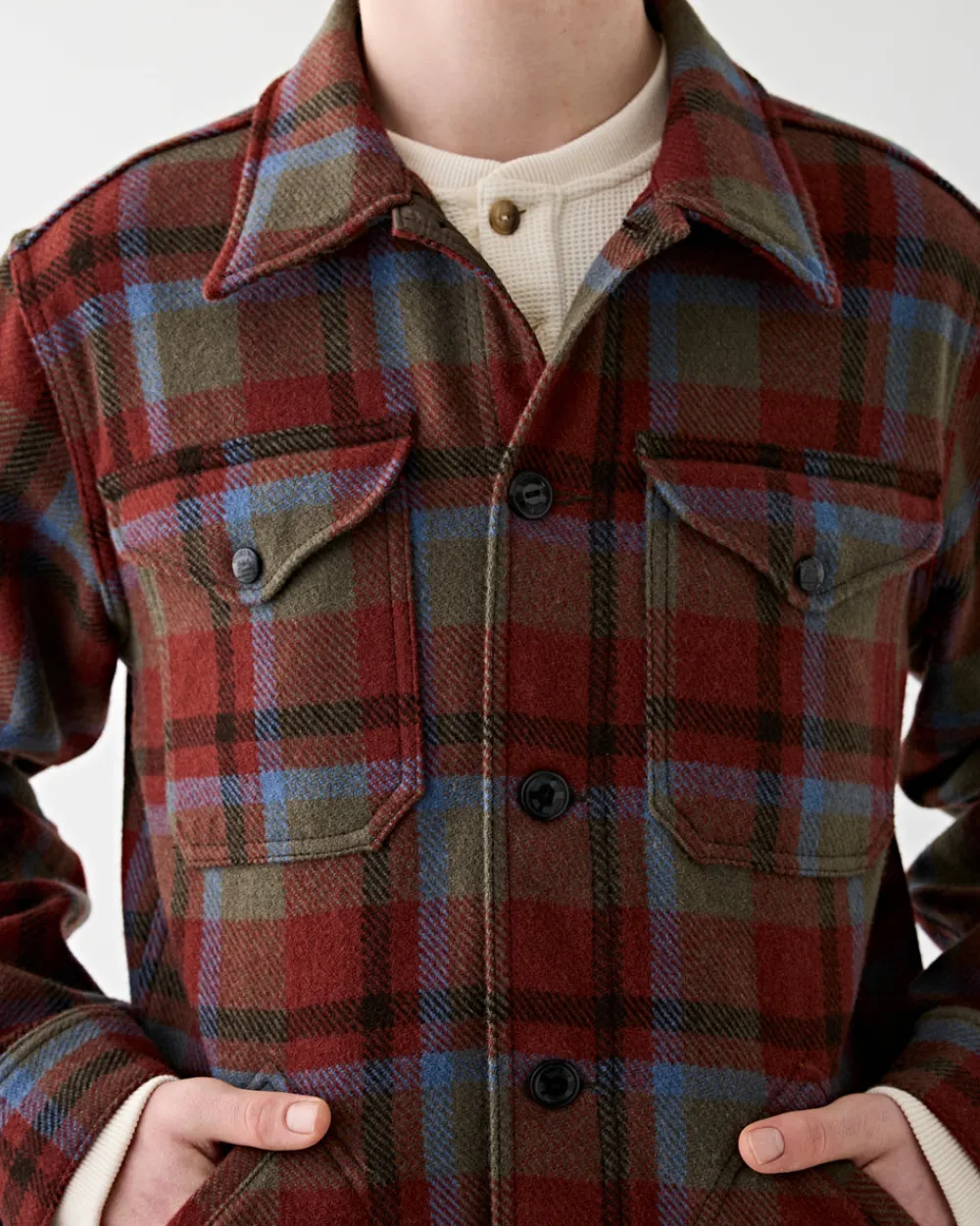 RRL Ace Cruiser Shirt Jacket Maroon Plaid Ltd. Edit. Best