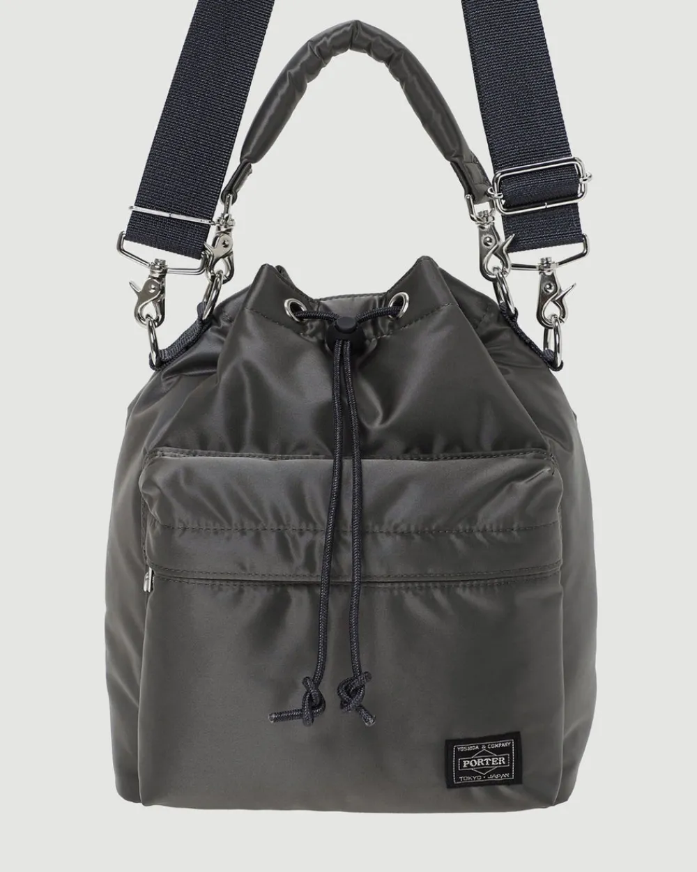 Porter Yoshida Balloon Bag (S) Silver Grey Hot