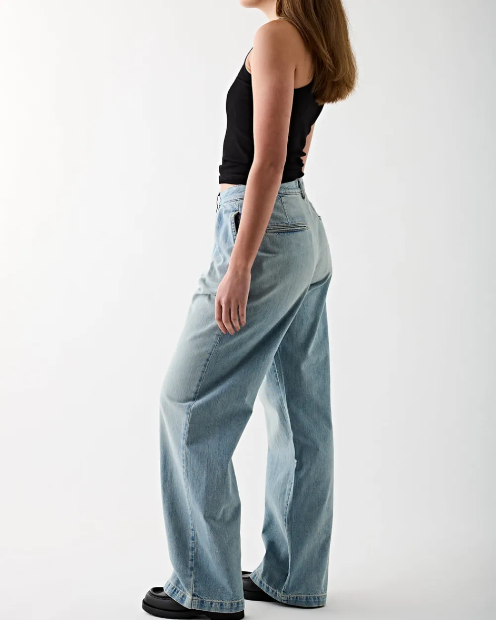 Denimist Blair Double Pleated Jean Jinx Clearance