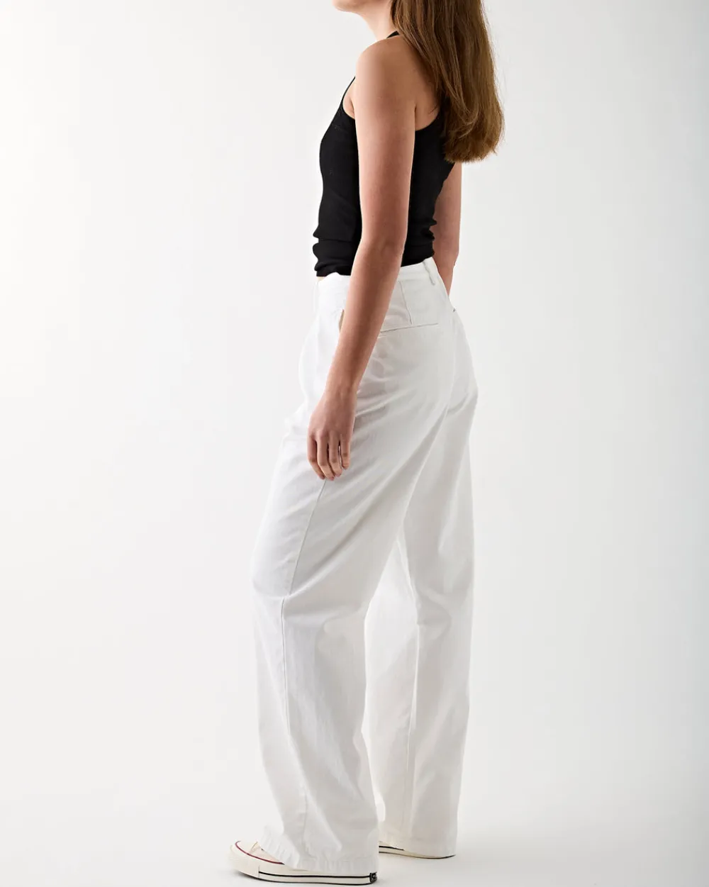 Denimist Blair Double Pleated Pant White Clearance