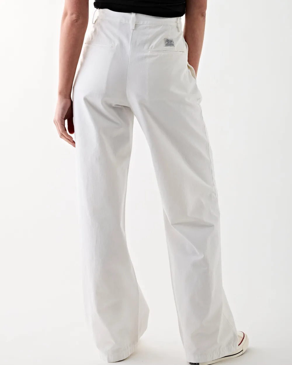 Denimist Blair Double Pleated Pant White Clearance