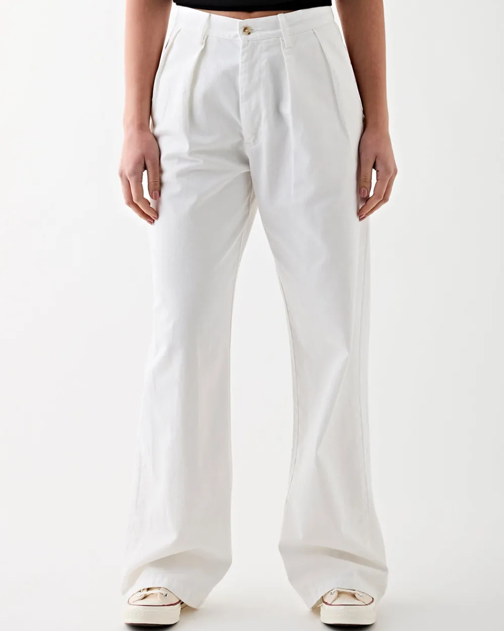 Denimist Blair Double Pleated Pant White Clearance