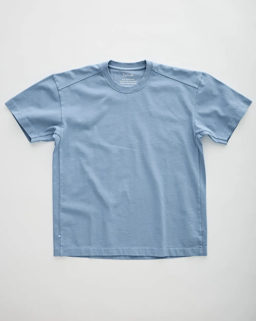 Tenue. Bruce T-Shirt Vintage Blue Fashion