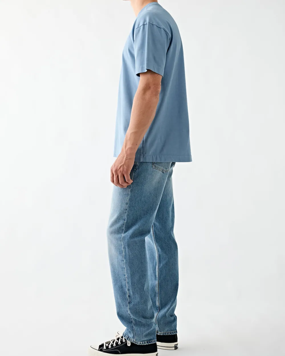 Tenue. Bruce T-Shirt Vintage Blue Fashion