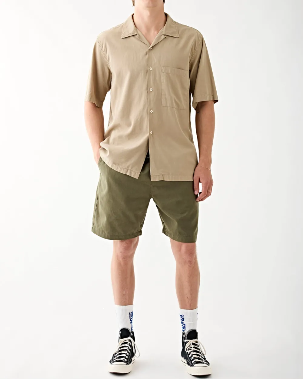 Universal Works Camp Shirt Summer Oak Online