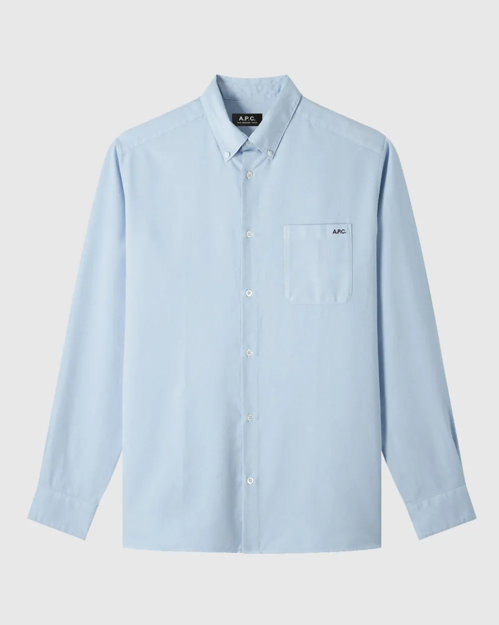 A.P.C. Chemise Mateo Logo Light Blue Best