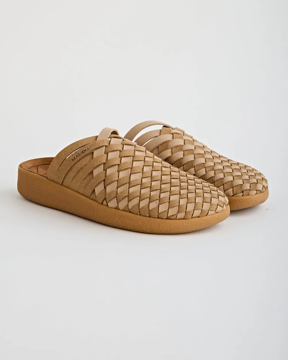 Malibu Sandals Colony Suede Vegan Leather Coyote/Beige/Tan Hot