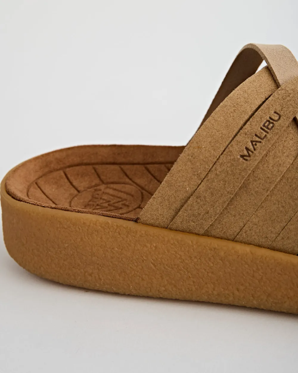Malibu Sandals Colony Suede Vegan Leather Coyote/Beige/Tan Hot