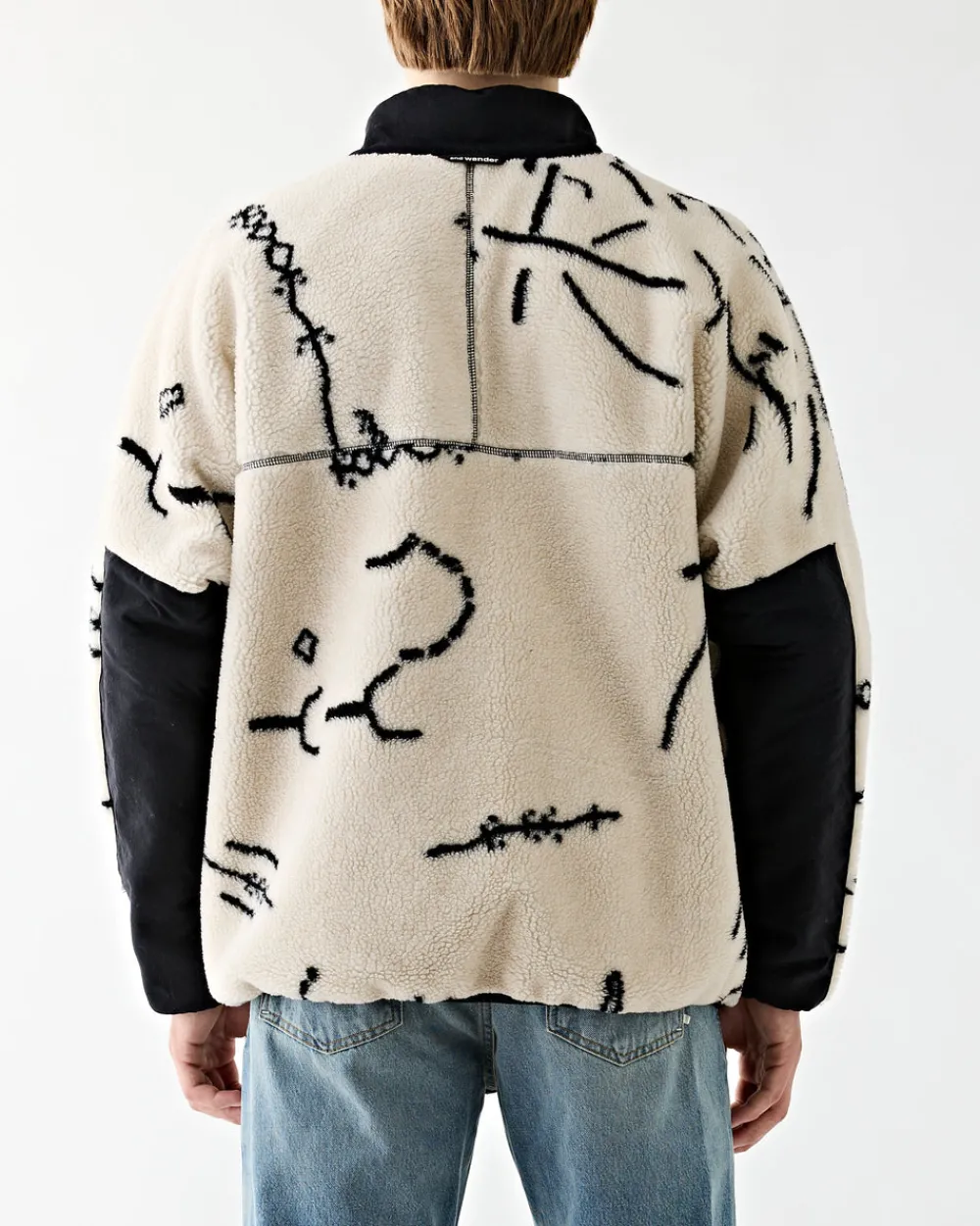 and wander Daijiro OHARA Map Key Boa Jacket Off White Best