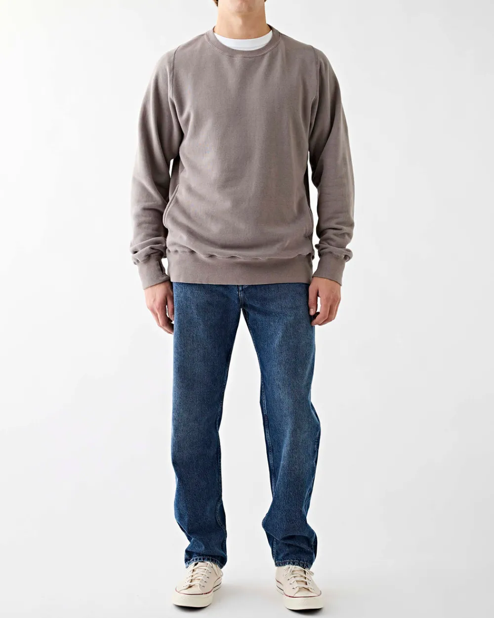 Nonnative Dweller Crew Pullover Sweat Khaki Clearance
