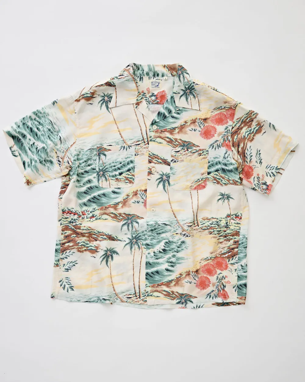 OrSlow Hawaiian Shirt Ecru New