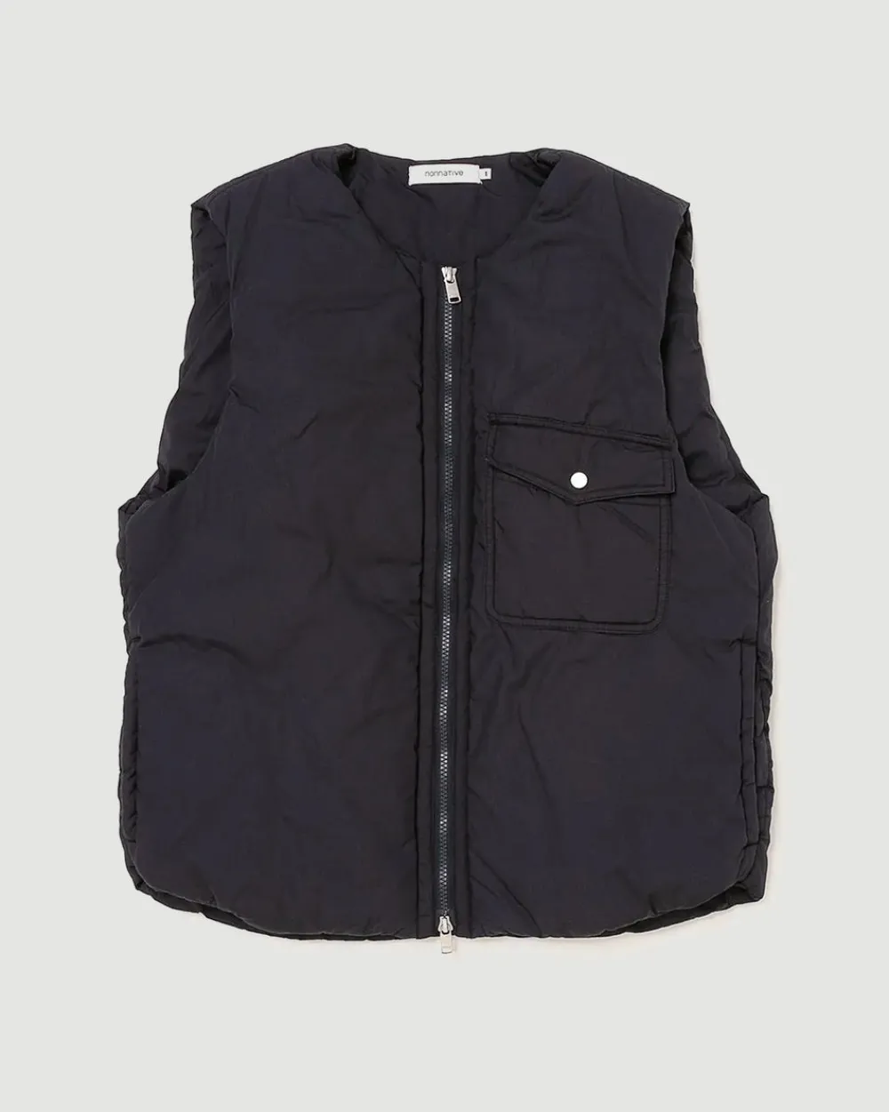 Nonnative Hiker Puff Vest Cotton Typewriter Dark Navy Hot