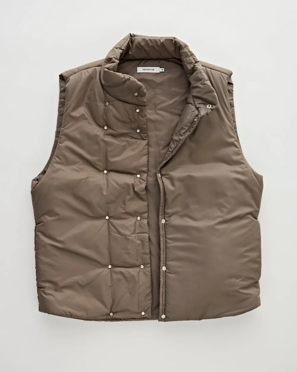 Nonnative Hiker Puff Vest Taffeta Khaki New