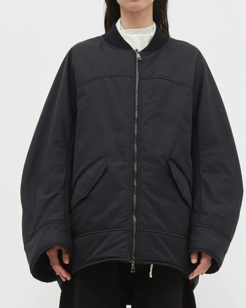 Christian Wijnants Jabari Bomber Jacket Black New