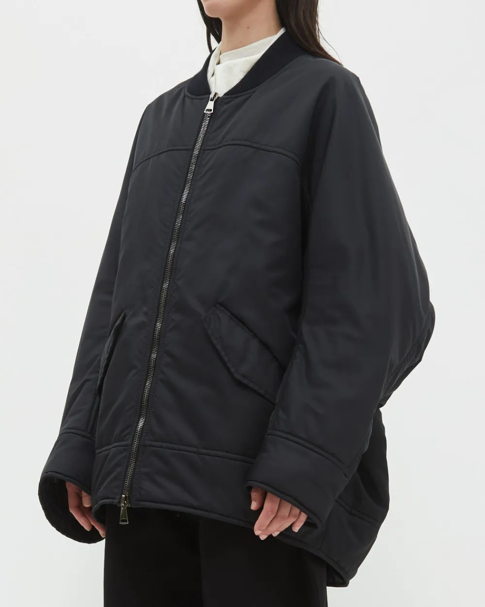 Christian Wijnants Jabari Bomber Jacket Black New