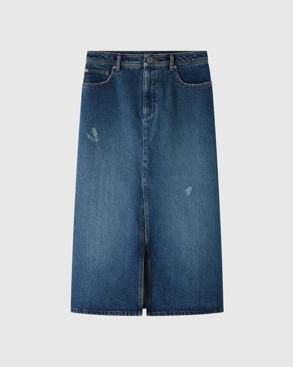 A.P.C. Jupe Georgia Washed Indigo Discount