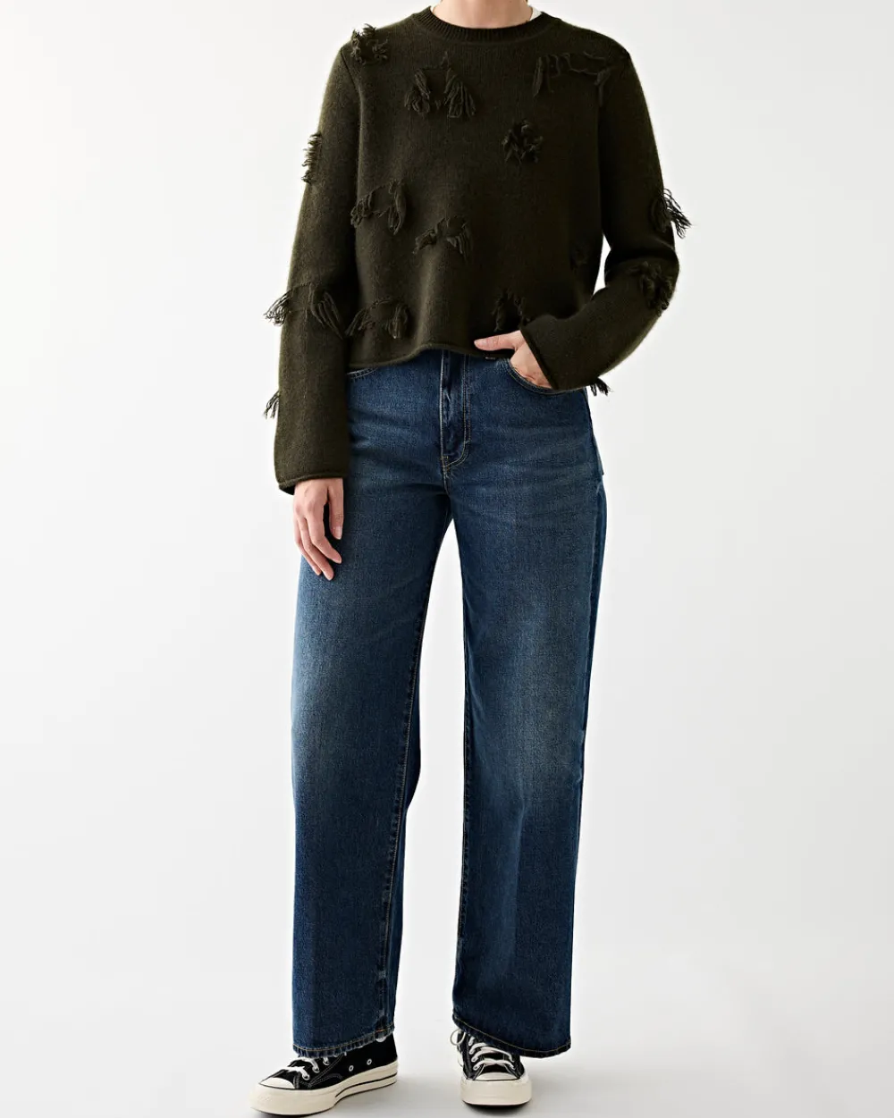 Christian Wijnants Kuano Sweater Military Green Clearance