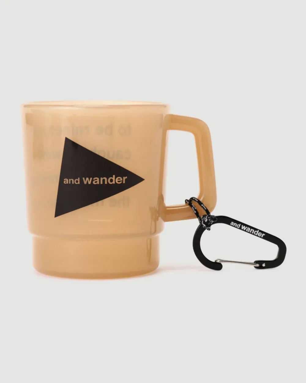 and wander Logo PP Mug Beige Online
