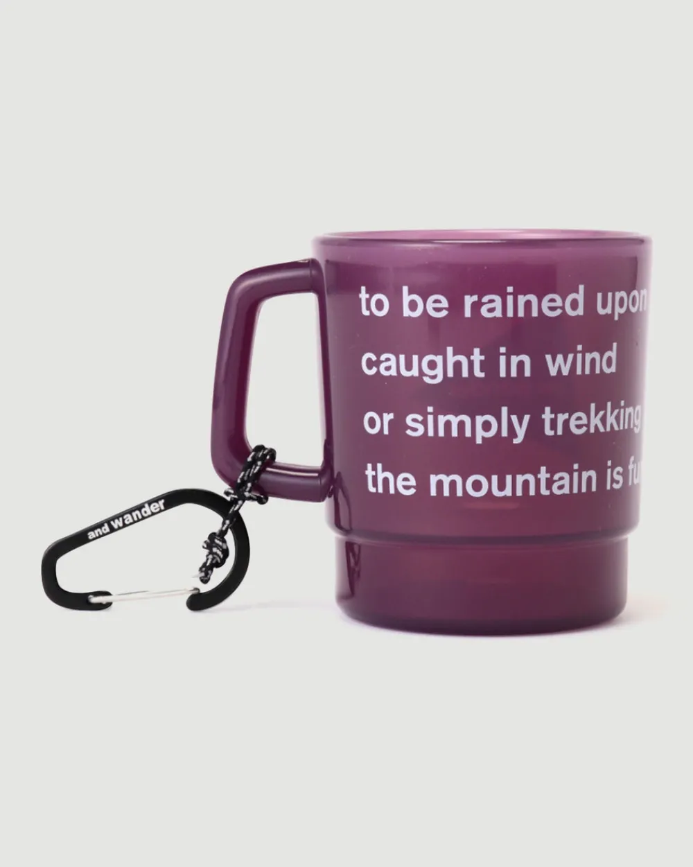 and wander Logo PP Mug Purple Online