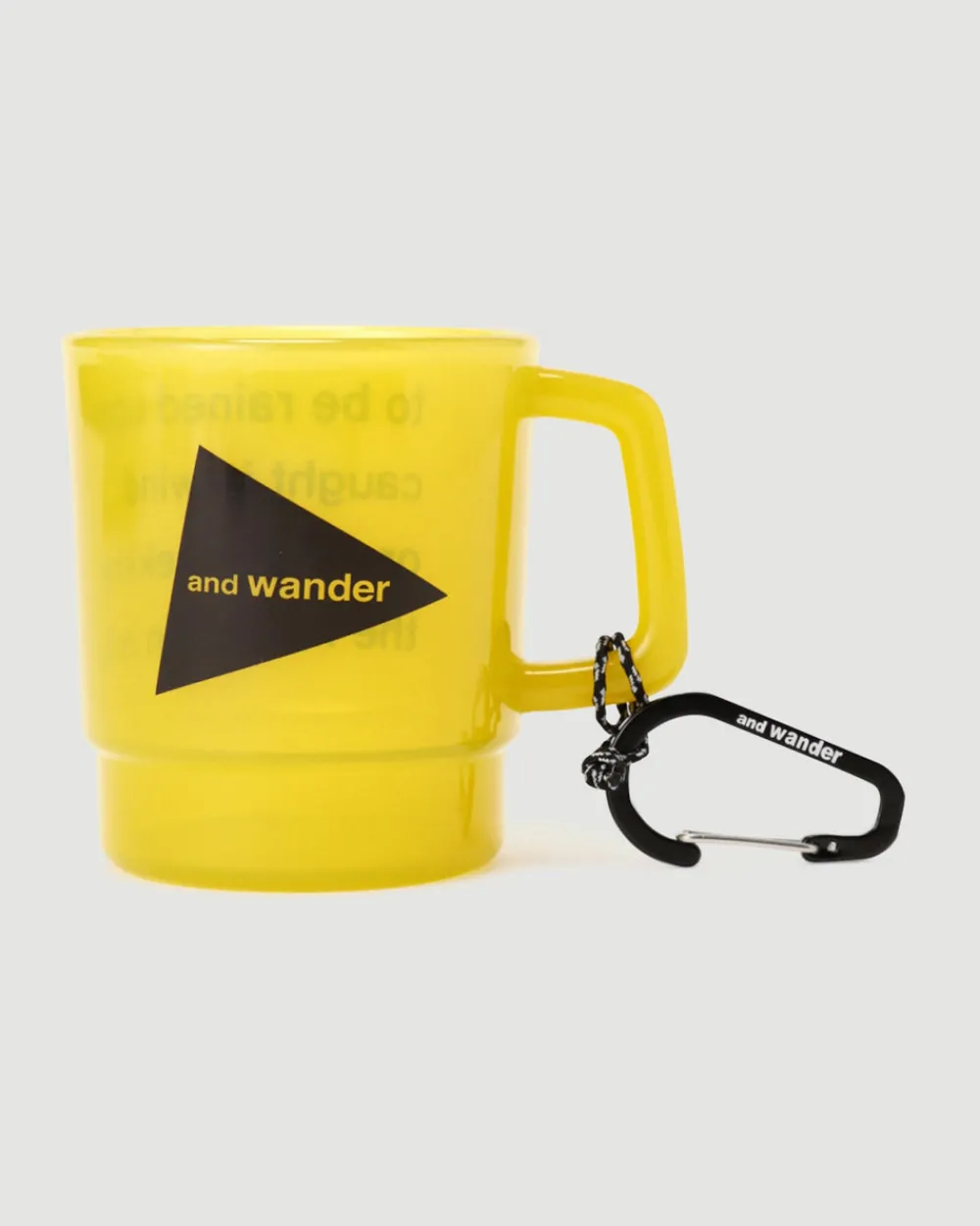 and wander Logo PP Mug Yellow Fashion