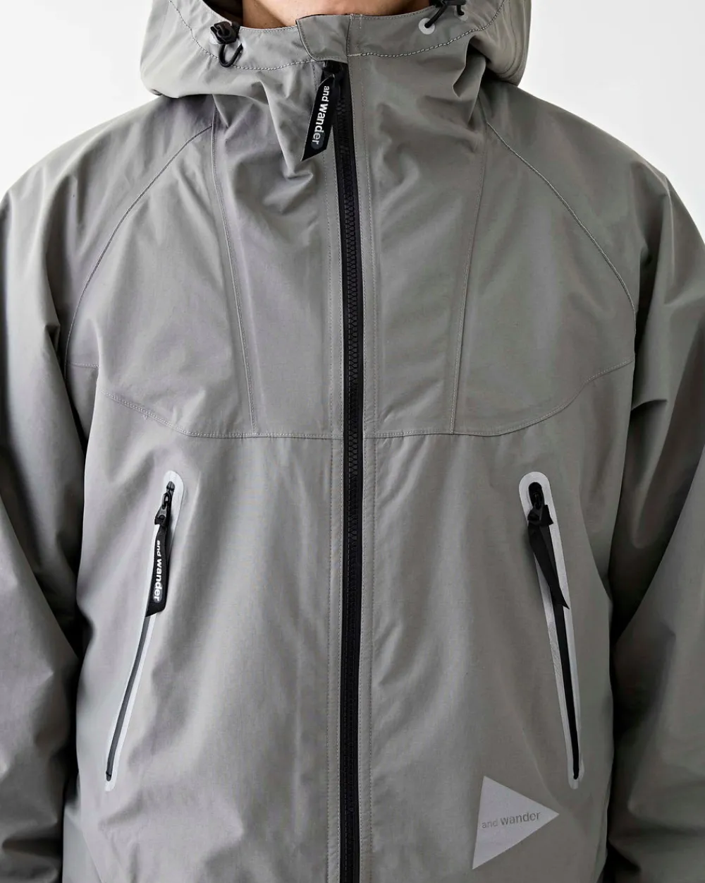 and wander Loose Fitting Rain Jacket Grey Online