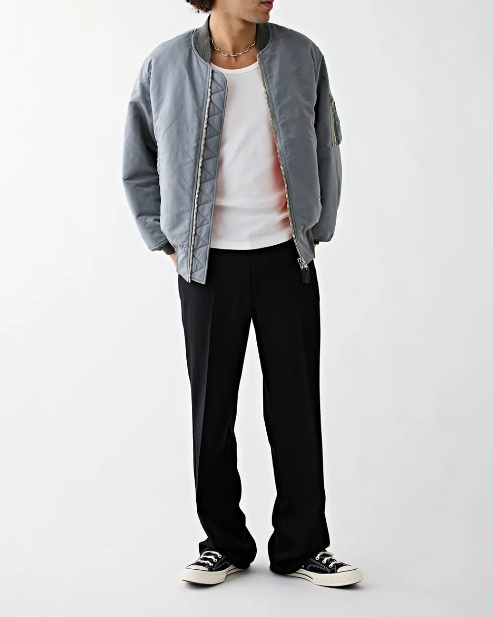 Wacko Maria MA-1 Flight Jacket Grey Sale