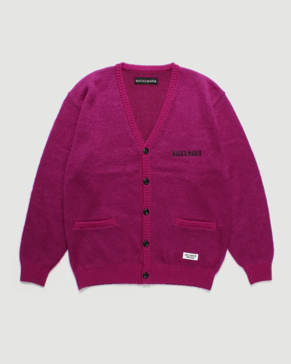 Wacko Maria Mohair Cardigan (Type-2) Magenta Outlet