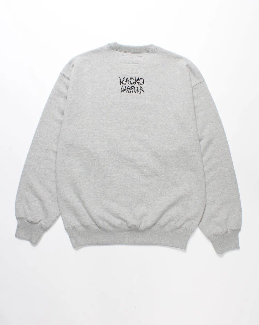 Wacko Maria Neck Face Heavy Weight Crew Neck Sweatshirt (Type-1) Grey Hot
