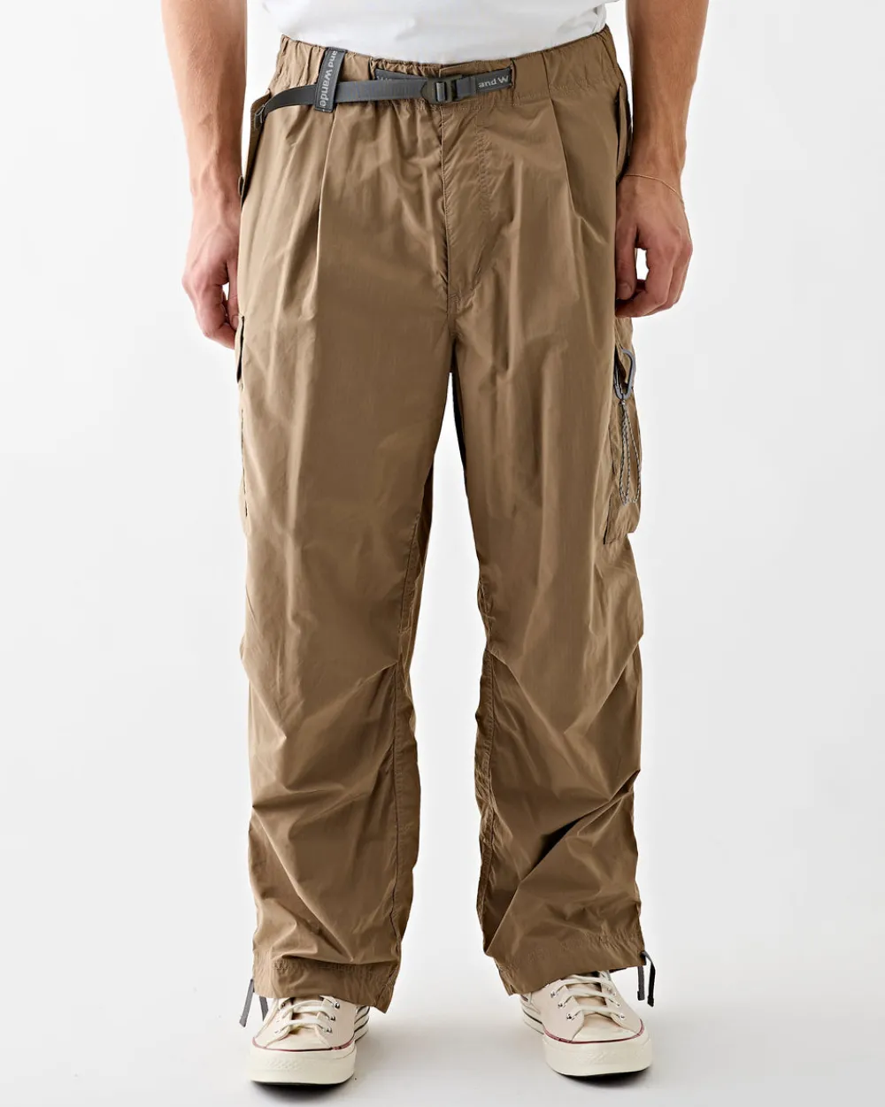 and wander Oversized Cargo Pants Beige Outlet