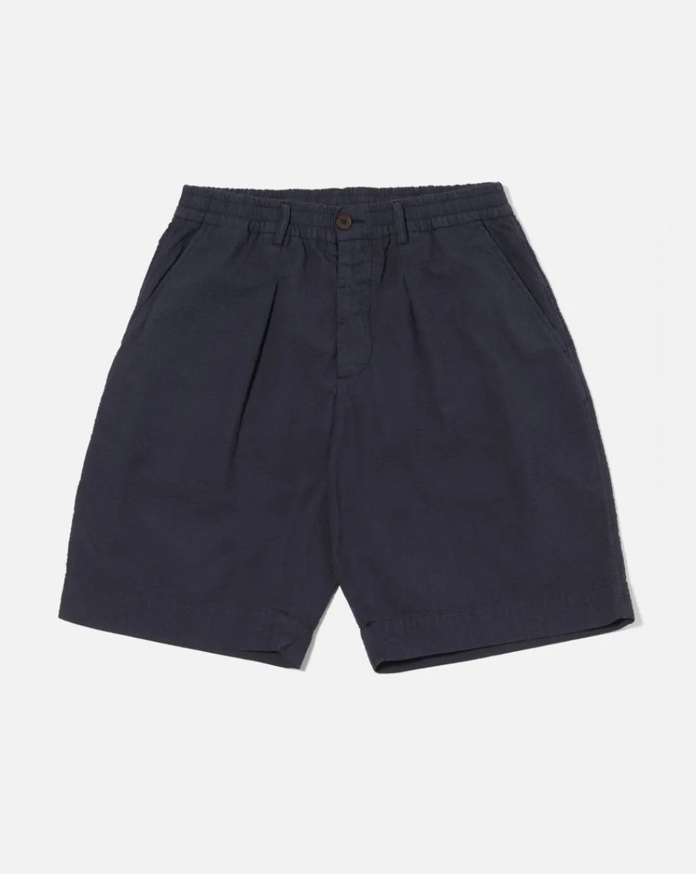 Universal Works Pleated Track Short Navy Online