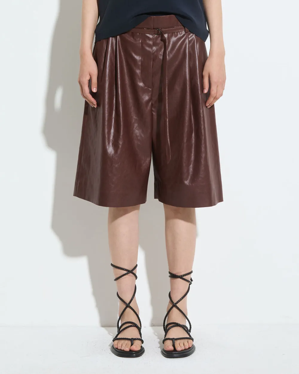 Christian Wijnants Posur Shorts Dark Rust Clearance