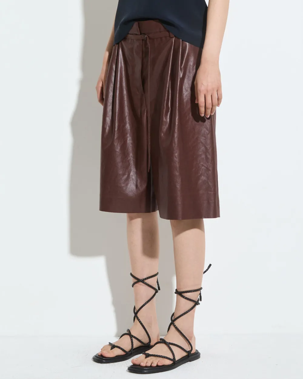 Christian Wijnants Posur Shorts Dark Rust Clearance