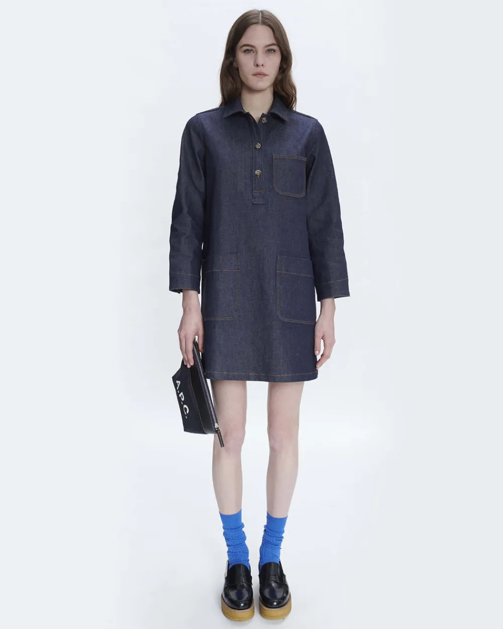 A.P.C. Robe Aurelia Indigo Hot