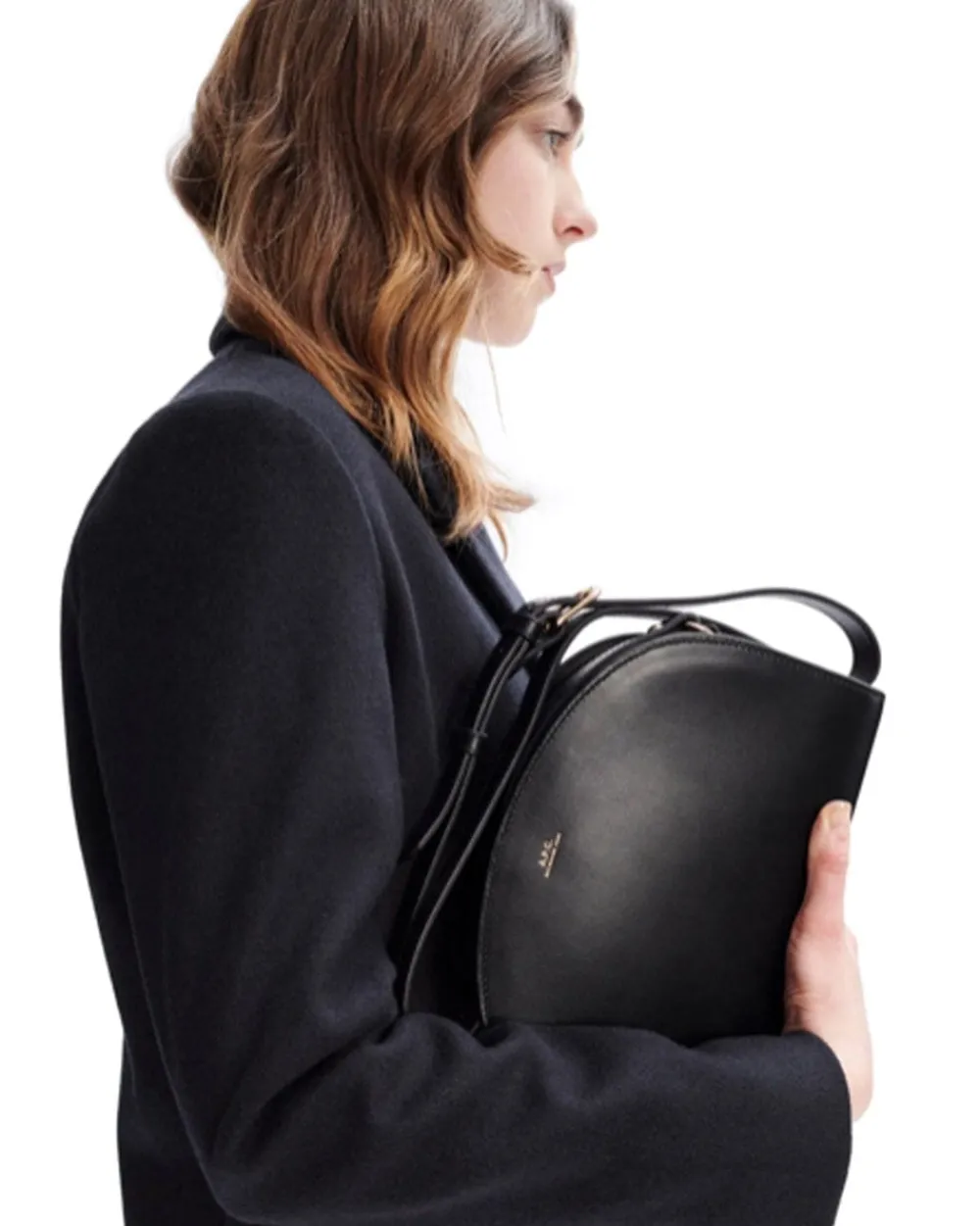 A.P.C. Sac Demi Lune Black Outlet
