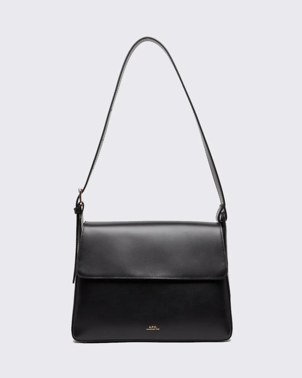 A.P.C. Sac Virginie Flap Black Outlet