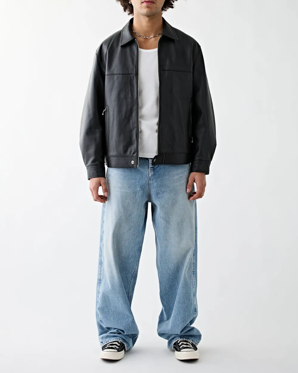 Wacko Maria Single Riders Leather Jacket (Type-2) Black Hot
