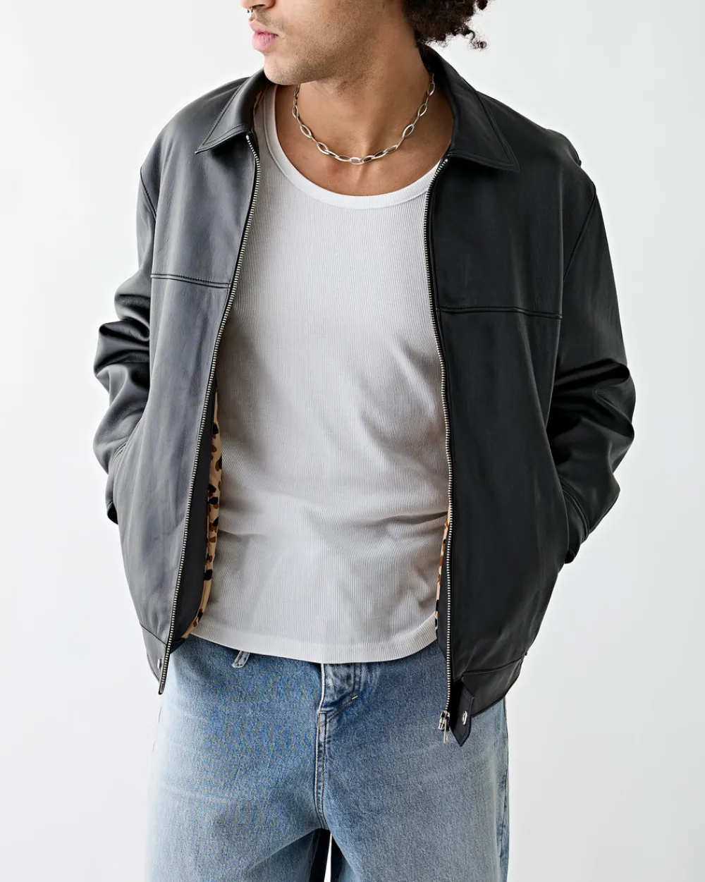 Wacko Maria Single Riders Leather Jacket (Type-2) Black Hot