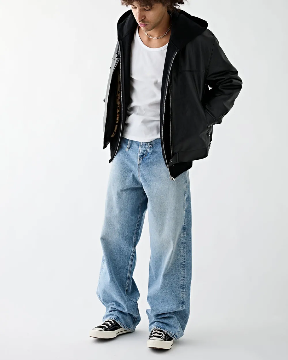 Wacko Maria Single Riders Leather Jacket (Type-2) Black Hot