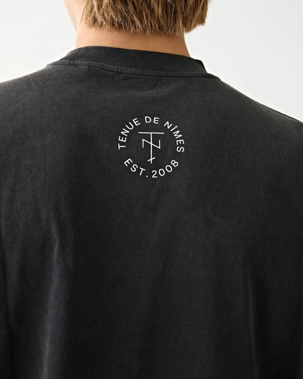 Tenue de Nîmes Slater L/S Tee Black/Red Sale