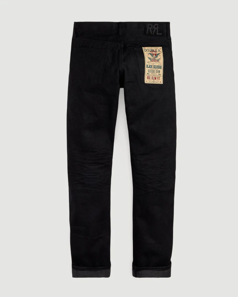 RRL Slim Fit New Black On Black Jean Clearance