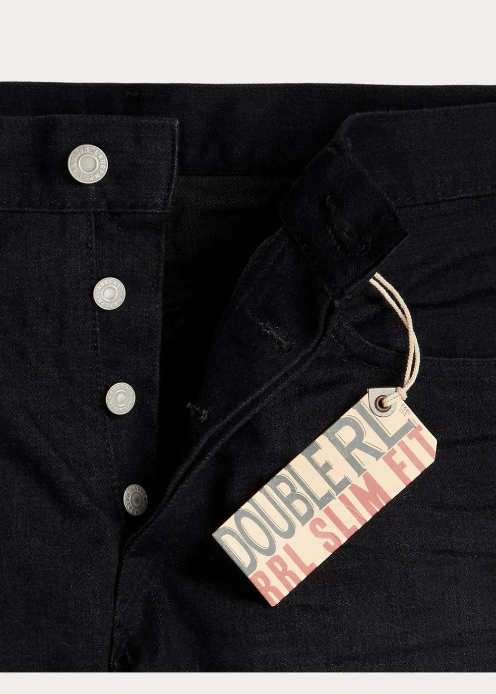 RRL Slim Fit New Black On Black Jean Clearance