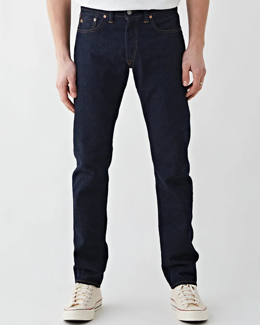 RRL Slim Fit Once Washed Jean Discount