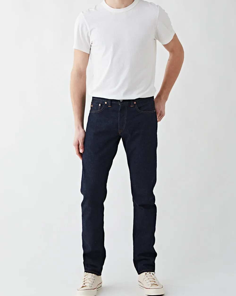 RRL Slim Fit Once Washed Jean Discount