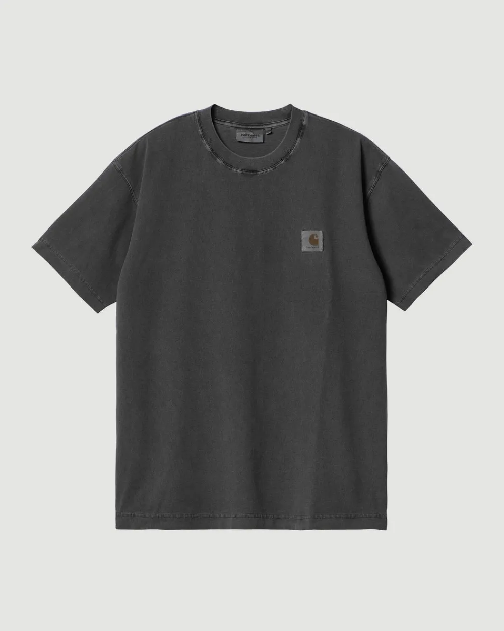 Carhartt WIP S/S Nelson T-Shirt Charcoal (Garment Dyed) Sale