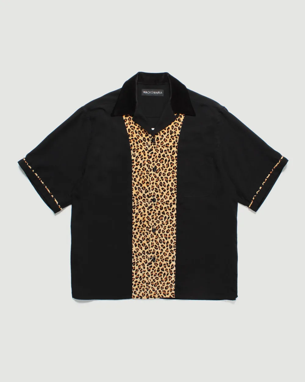 Wacko Maria Switching Shirts S/S (Type-3) Black Clearance