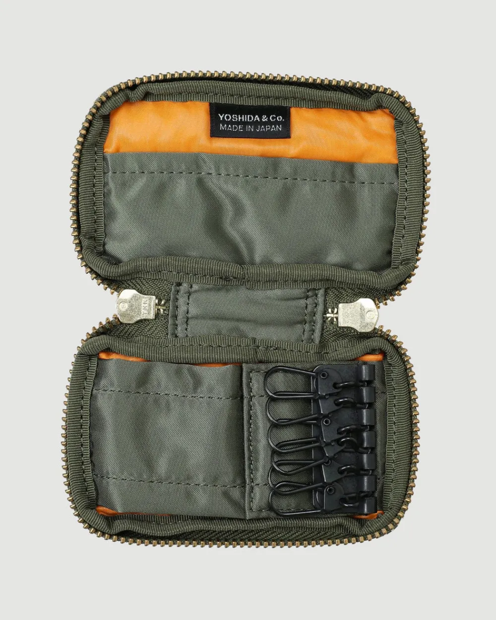 Porter Yoshida Tanker Key Case Sage Green New