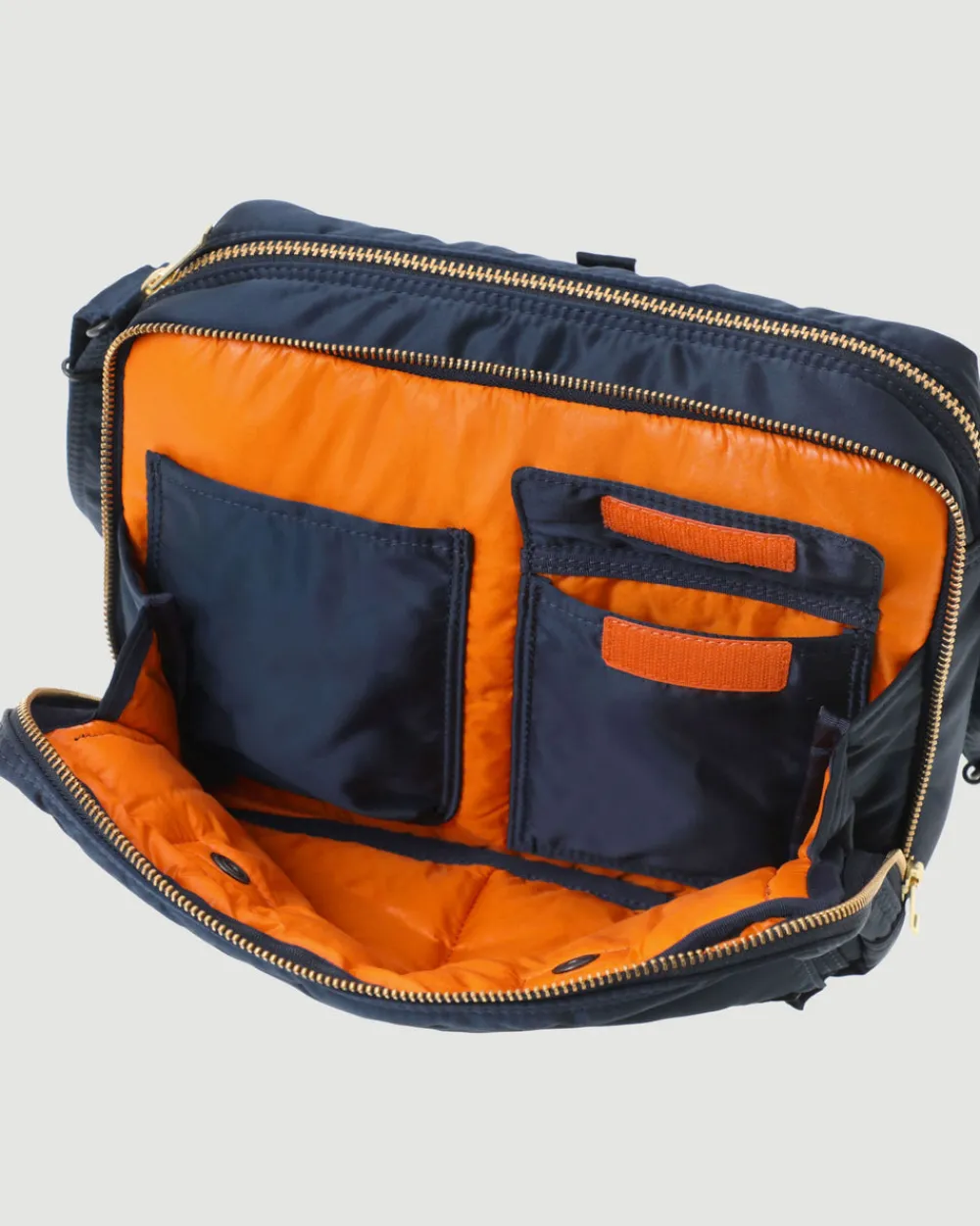 Porter Yoshida Tanker Sling Bag W Zip Iron Blue Discount